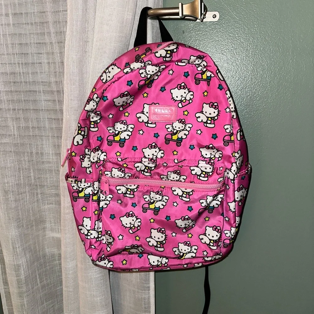 Hello Kitty Pink Patterned Kids Backpack - Picture 1 of 6